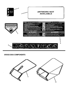 Group, Decal, Deere Js36m Diagram and Parts List for 7800664-LP7800664-JS36M 2010 Briggs and Stratton Lawn Mower
